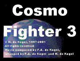 Cosmo Fighter 3 Demo by Marcel de Kogel Title Screen
